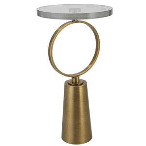 Uttermost Ringlet Brass Accent Table