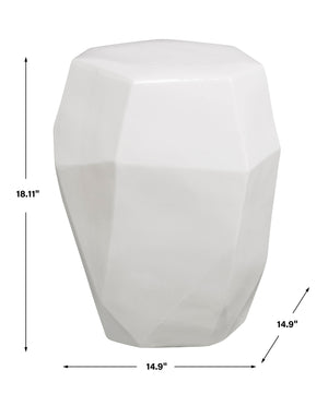 Maquette Garden Stool, White