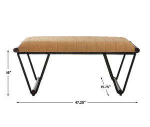 Uttermost Woodstock Mid-Century Bench