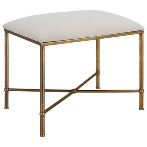 Uttermost Avenham Small Gold Framed Bench