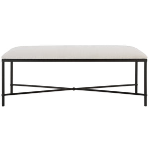 Uttermost Avenham Black Framed Bench