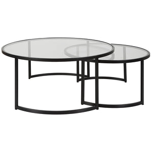 Uttermost Rhea Black Nesting Coffee Tables S/2