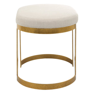 Uttermost Infinity Gold Accent Stool