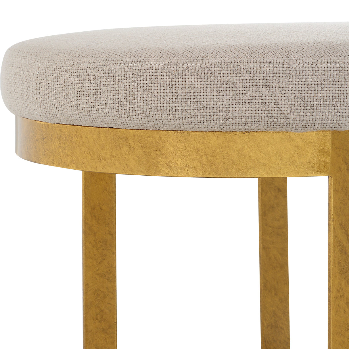 Uttermost Infinity Gold Accent Stool