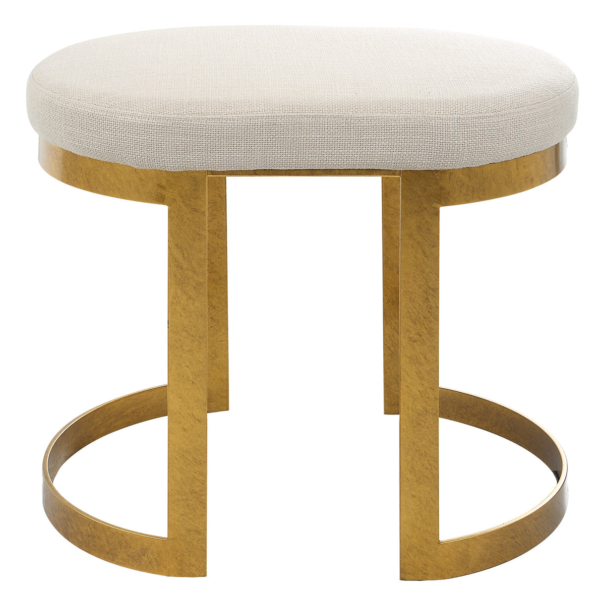 Uttermost Infinity Gold Accent Stool