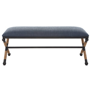 Uttermost Firth Rustic Navy Bench