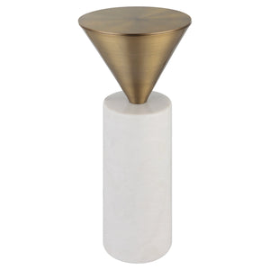 Top Hat Drink Table, Brass