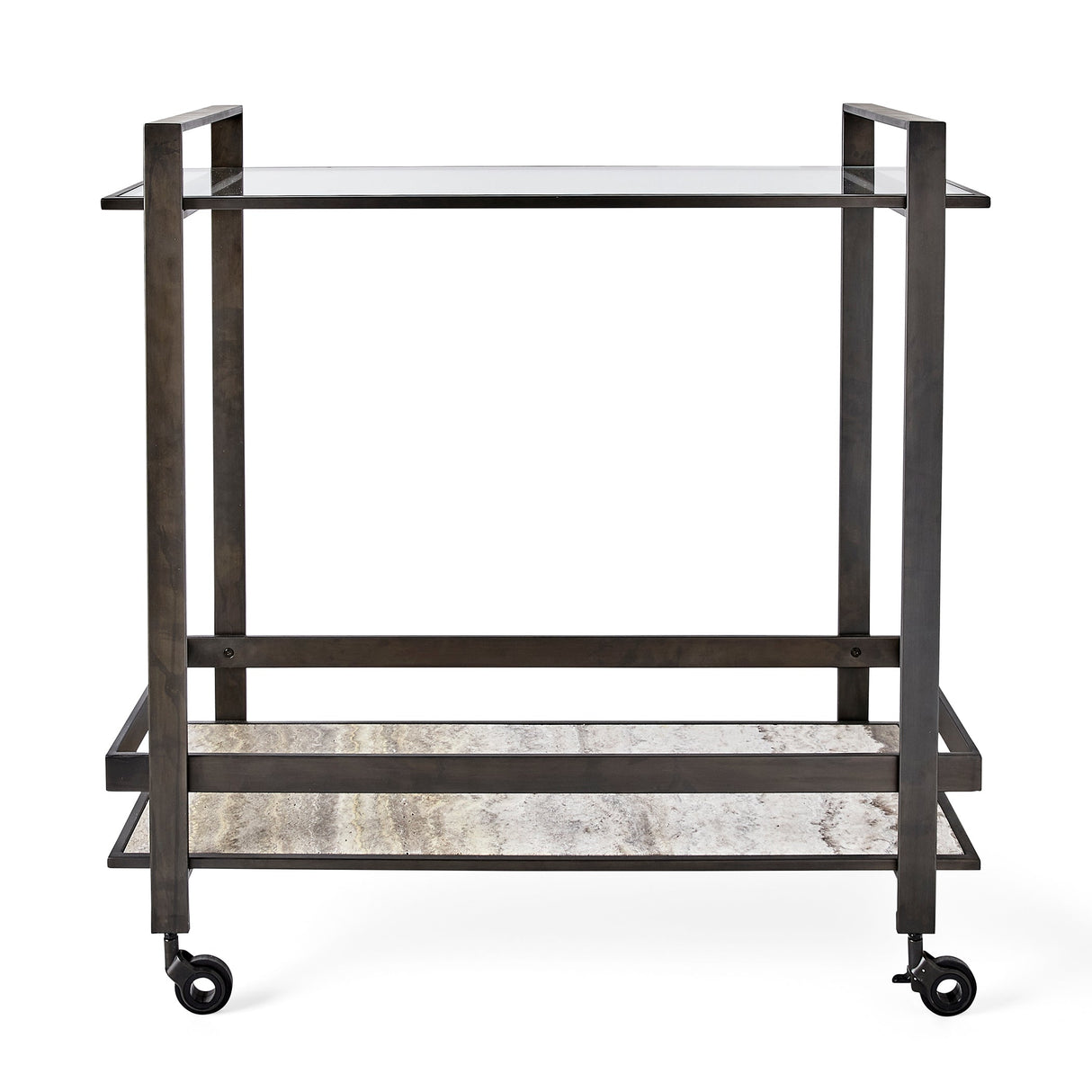 Roll Along Bar Cart - Bronze