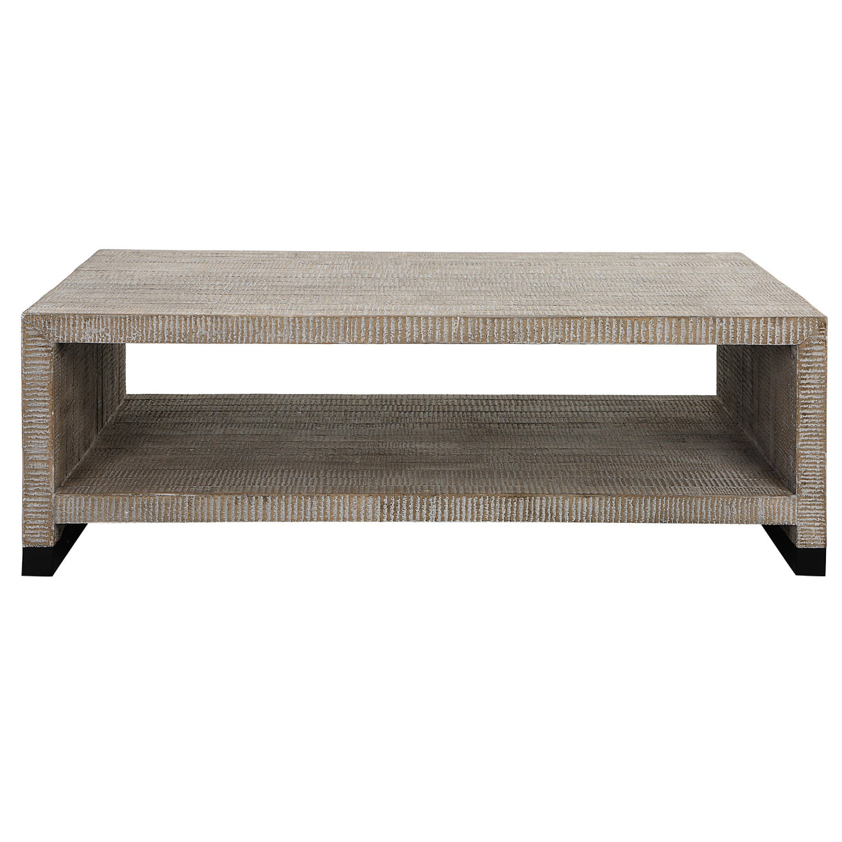 Uttermost Bosk White Washed Coffee Table