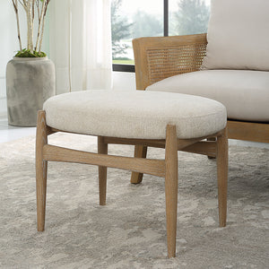 Uttermost Acrobat Off-White Small Bench