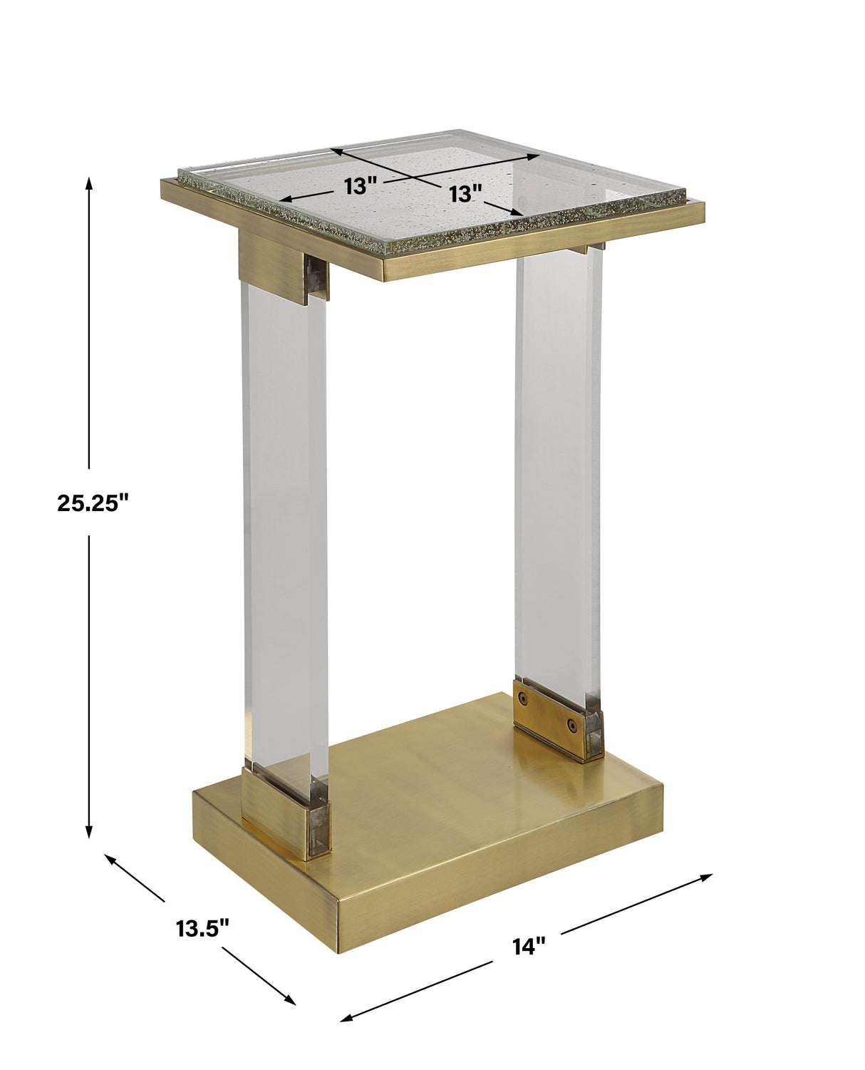 Uttermost Muse Seeded Glass Accent Table