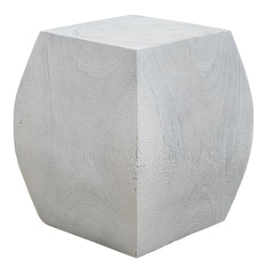 Uttermost Grove Ivory Wooden Accent Stool