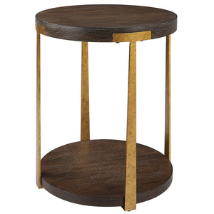 Palisade Round Wood Side Table