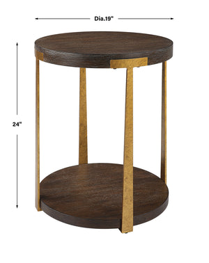 Palisade Round Wood Side Table