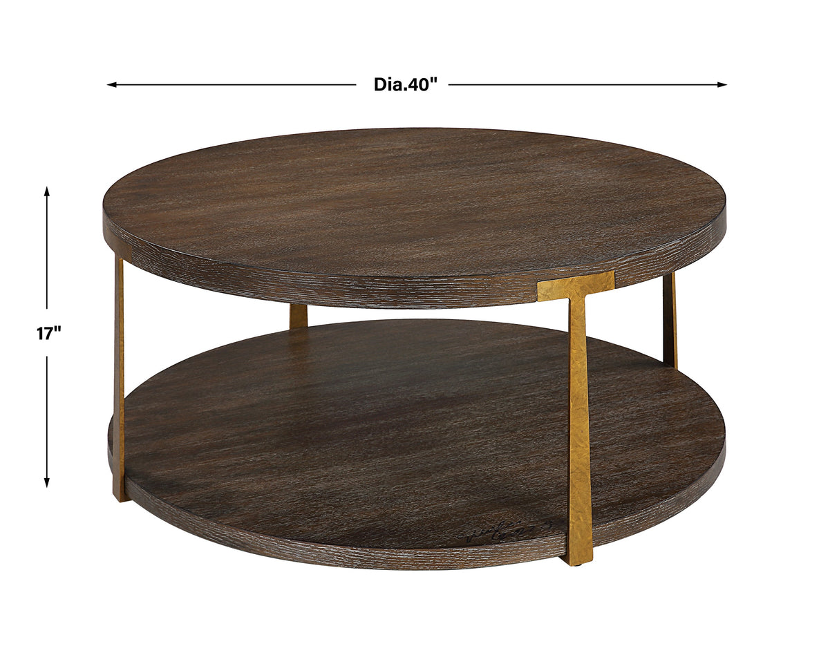 Palisade Round Wood Coffee Table