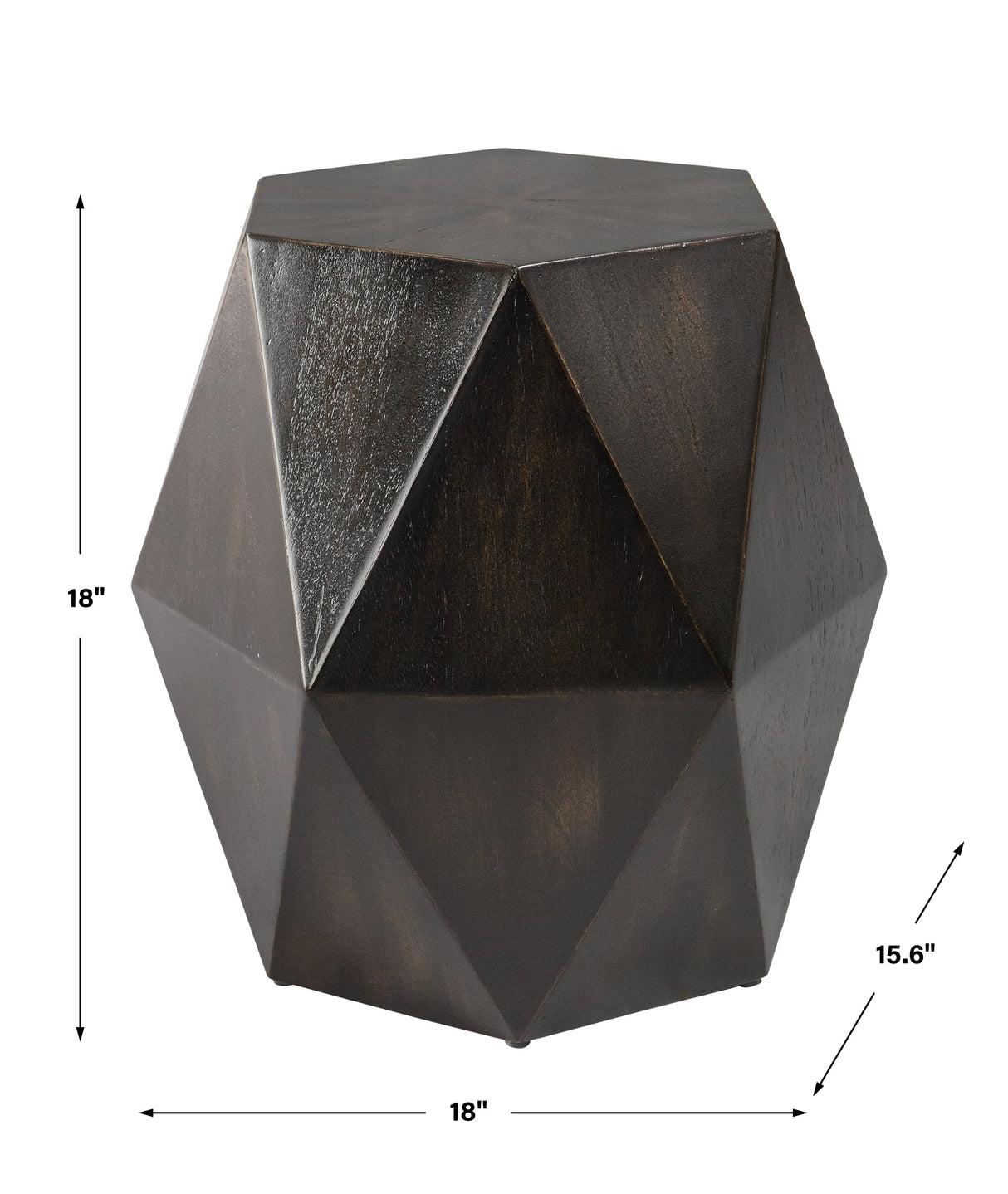 Uttermost Volker Black Geometric Accent Table