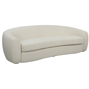 Uttermost Capra Art Deco White Sofa