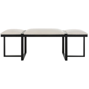 Uttermost Triple Cloud Modern Upholstered Bench