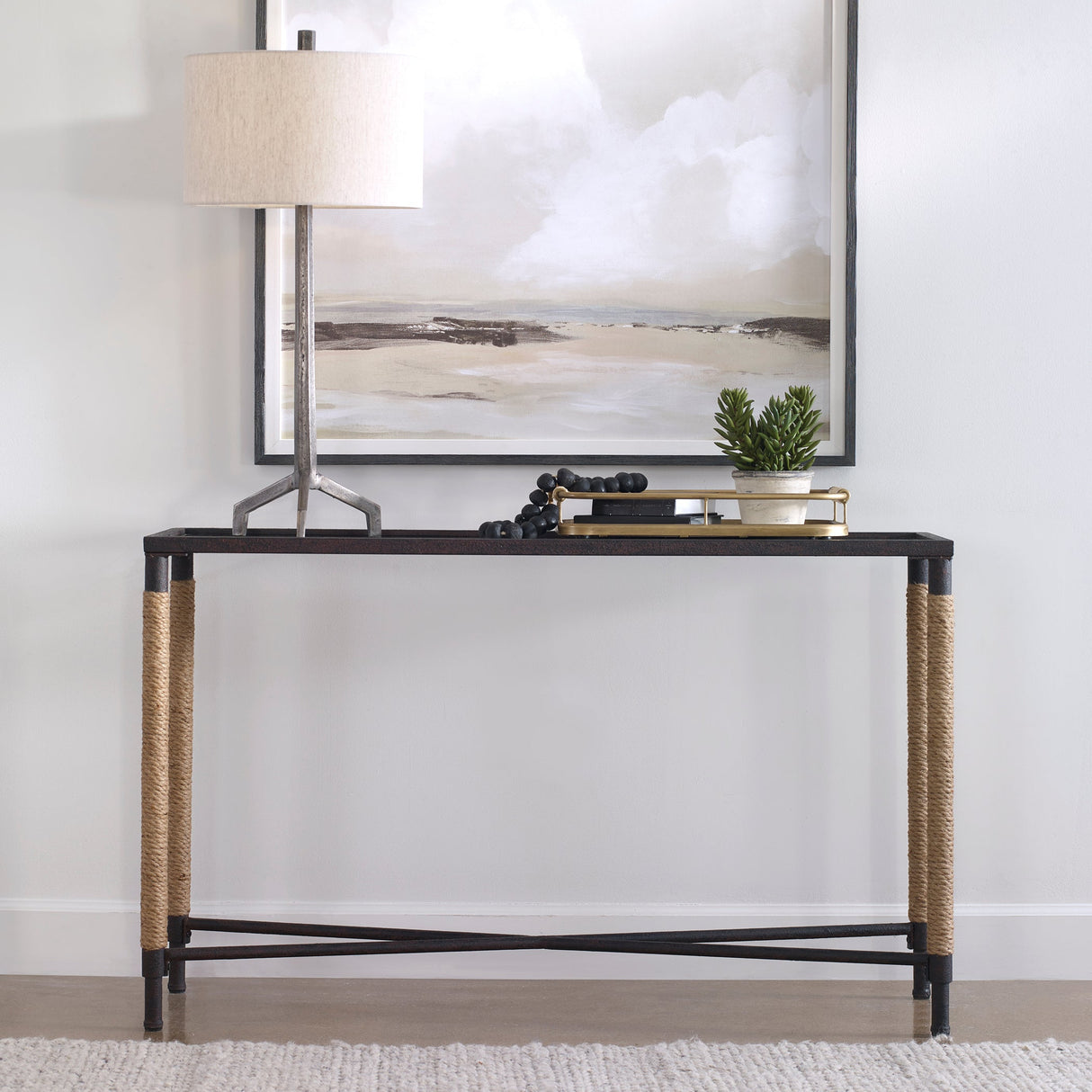 Uttermost Braddock Coastal Console Table