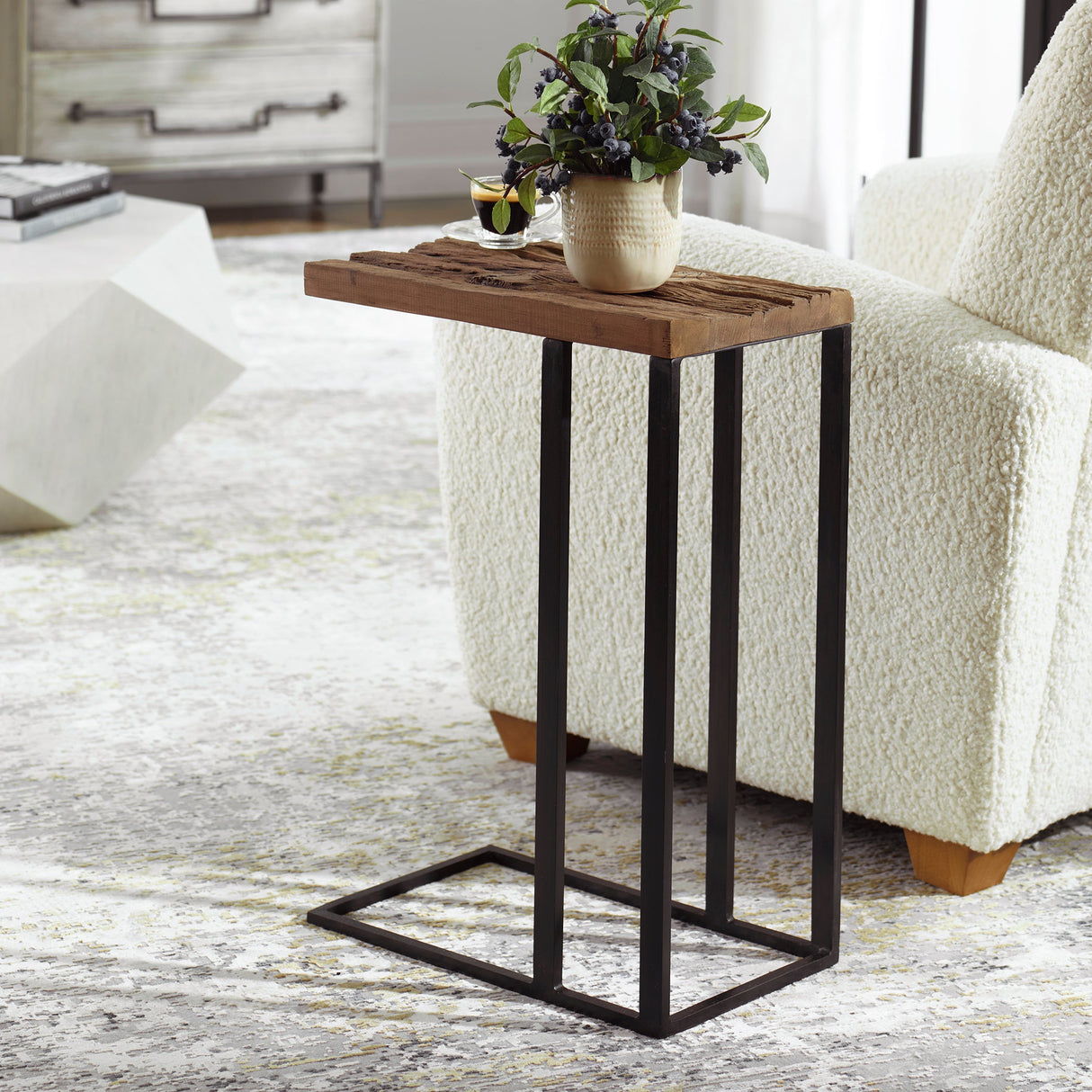 Uttermost Union Reclaimed Wood Accent Table