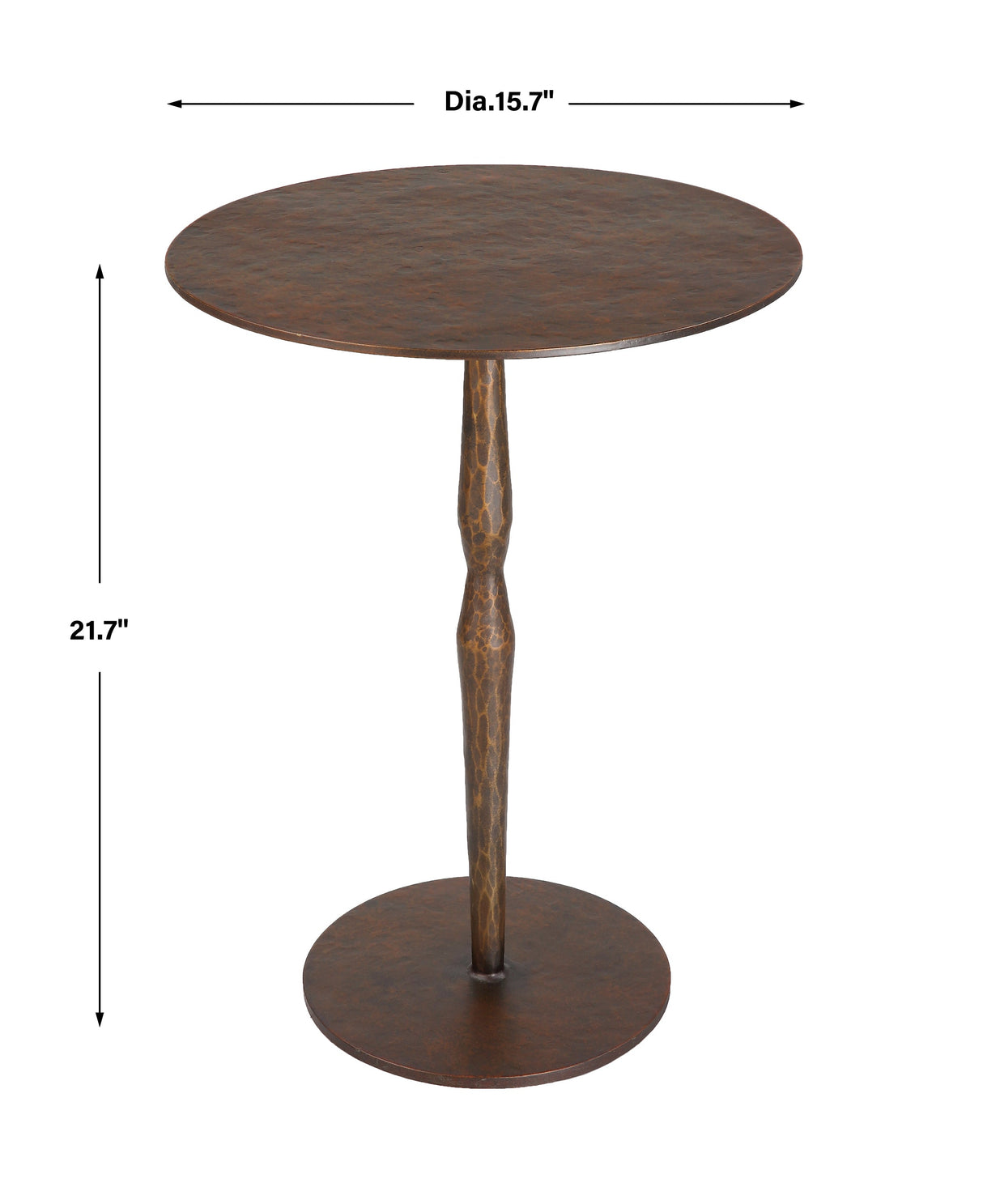 Industria Copper Bronze Accent Table