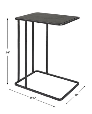 Cavern Stone & Iron Accent Table