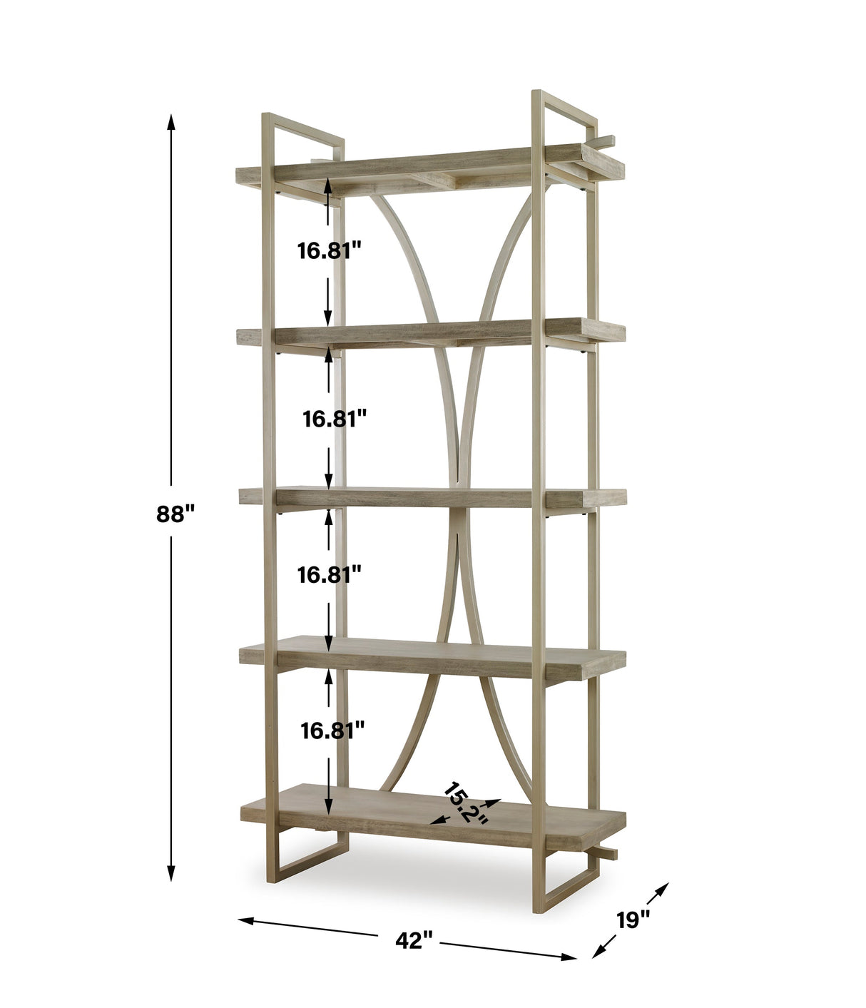 Uttermost Sway Soft Gray Etagere