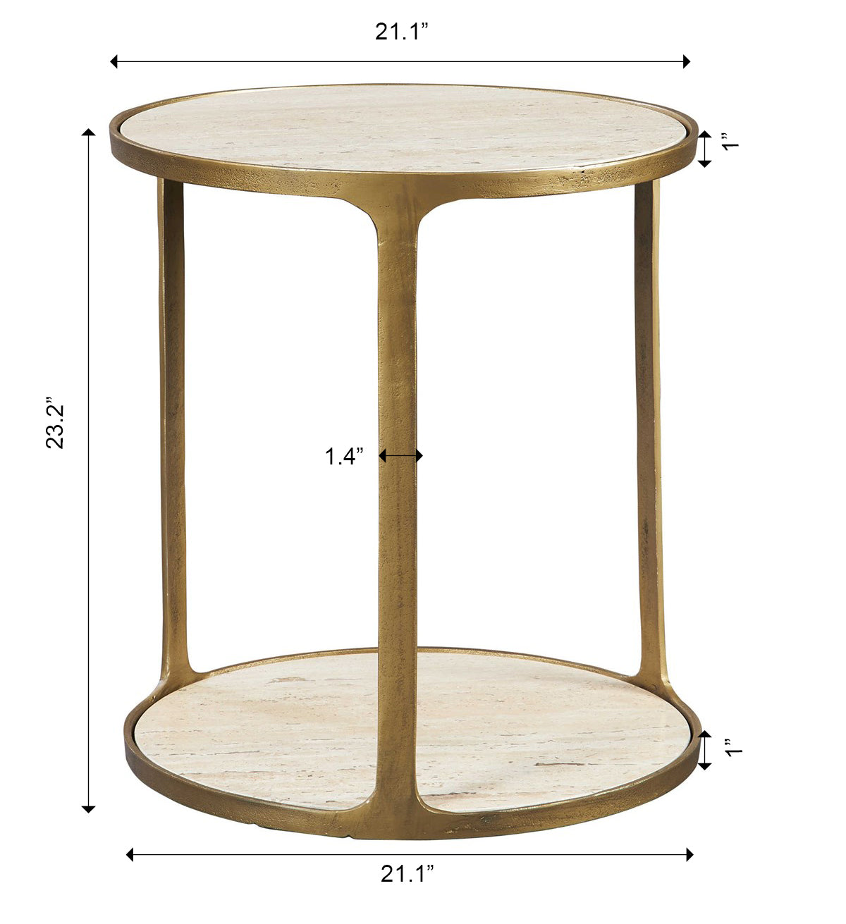 Clench Side Table, 2 Cartons