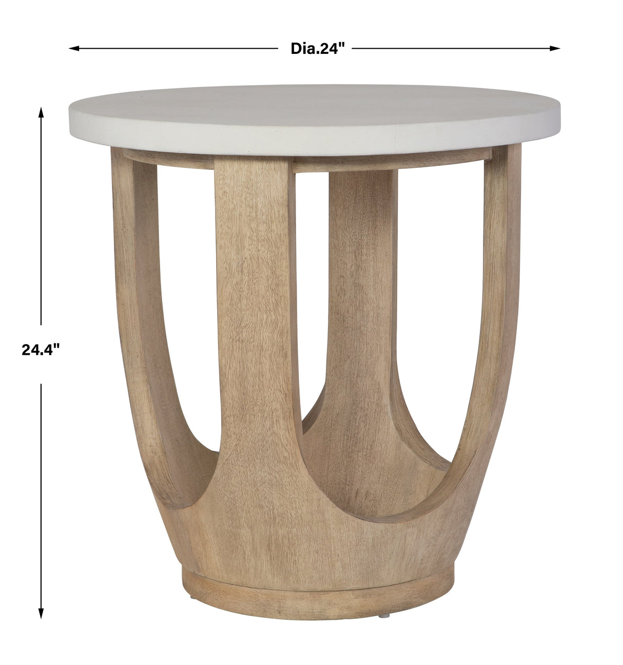 Uttermost Tatli Stone Top Side Table