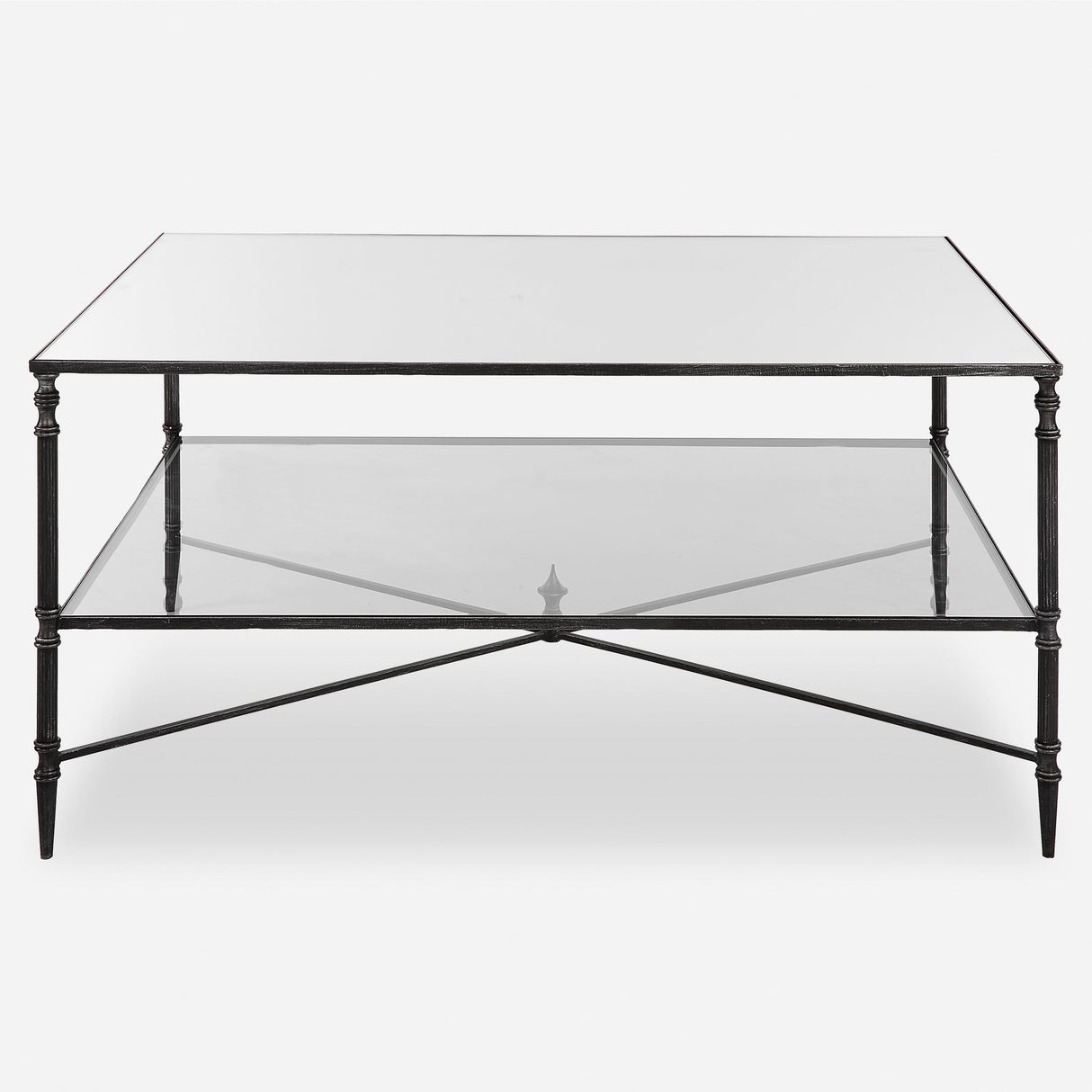 Uttermost Henzler Mirrored Steel Coffee Table