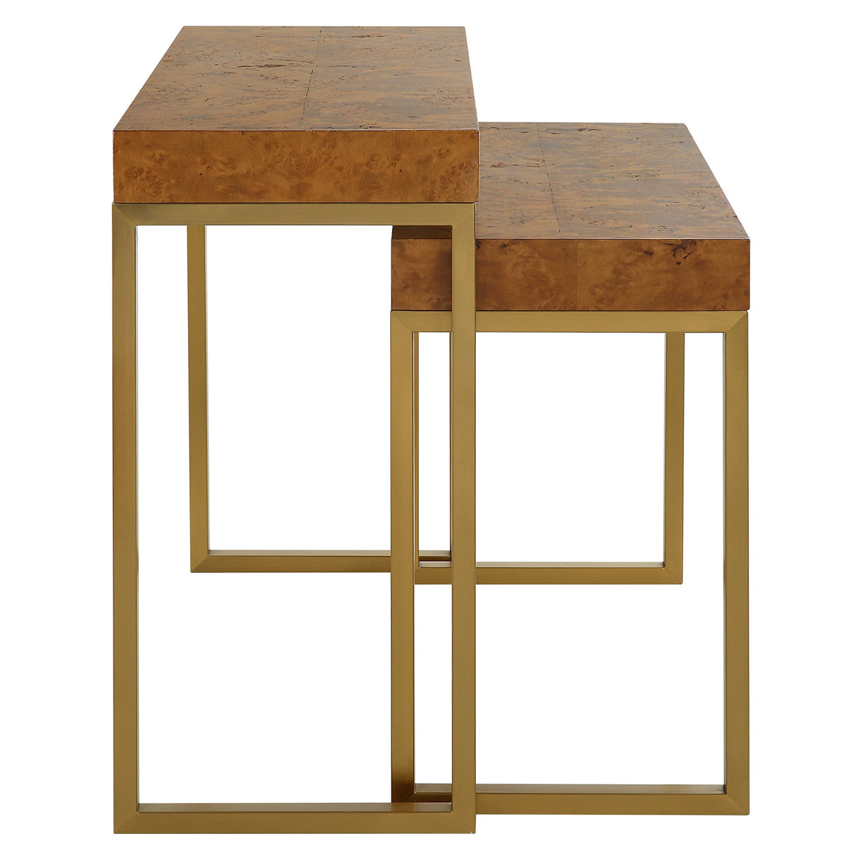 Uttermost Burl-esque Wooden Nesting Tables, S/2