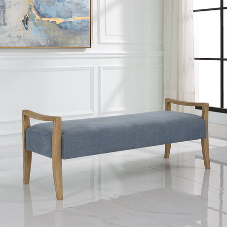 Uttermost Daylight Sky Blue Bench