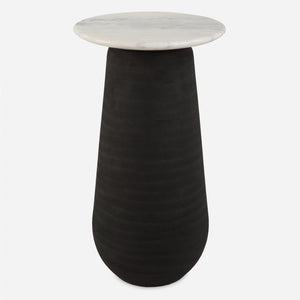 Uttermost Total Eclipse Marble Accent Table