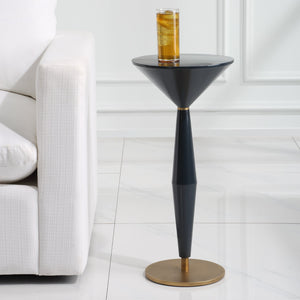 Uttermost Luster Navy Blue Accent Table