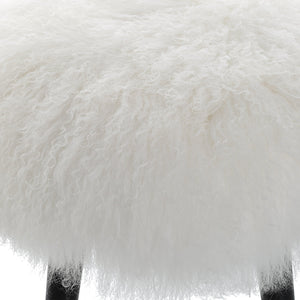 Uttermost Wooly Sheepskin Accent Stool