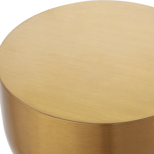 Uttermost Golden Vessel Modern Accent Table