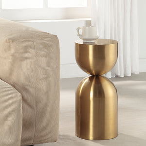 Uttermost Golden Vessel Modern Accent Table