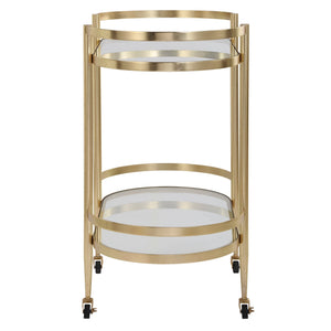 Isabelle Gold Bar Cart