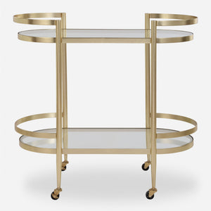 Isabelle Gold Bar Cart