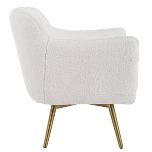 Oasis White Swivel Chair