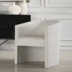 Encompass White Fabric Dining Chair