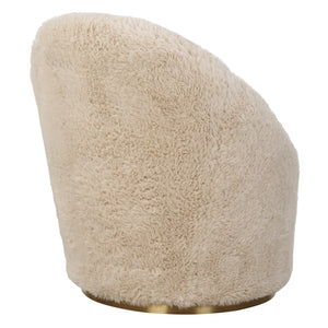 Crue Sheepskin Swivel Chair