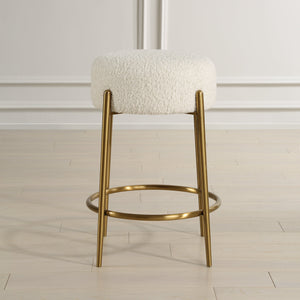 Arles Brass Counter Stool