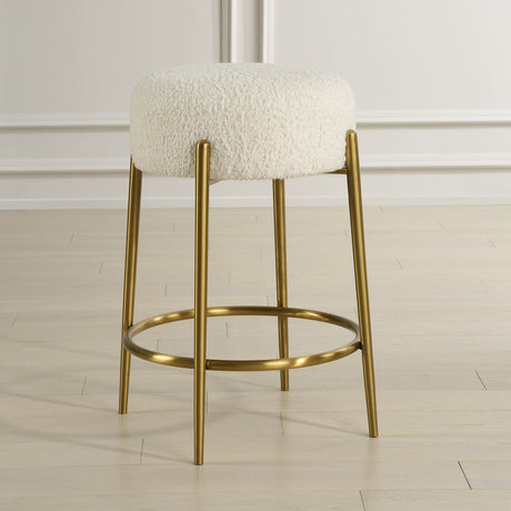 Arles Brass Counter Stool