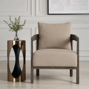 Sienna Sand Fabric Accent Chair