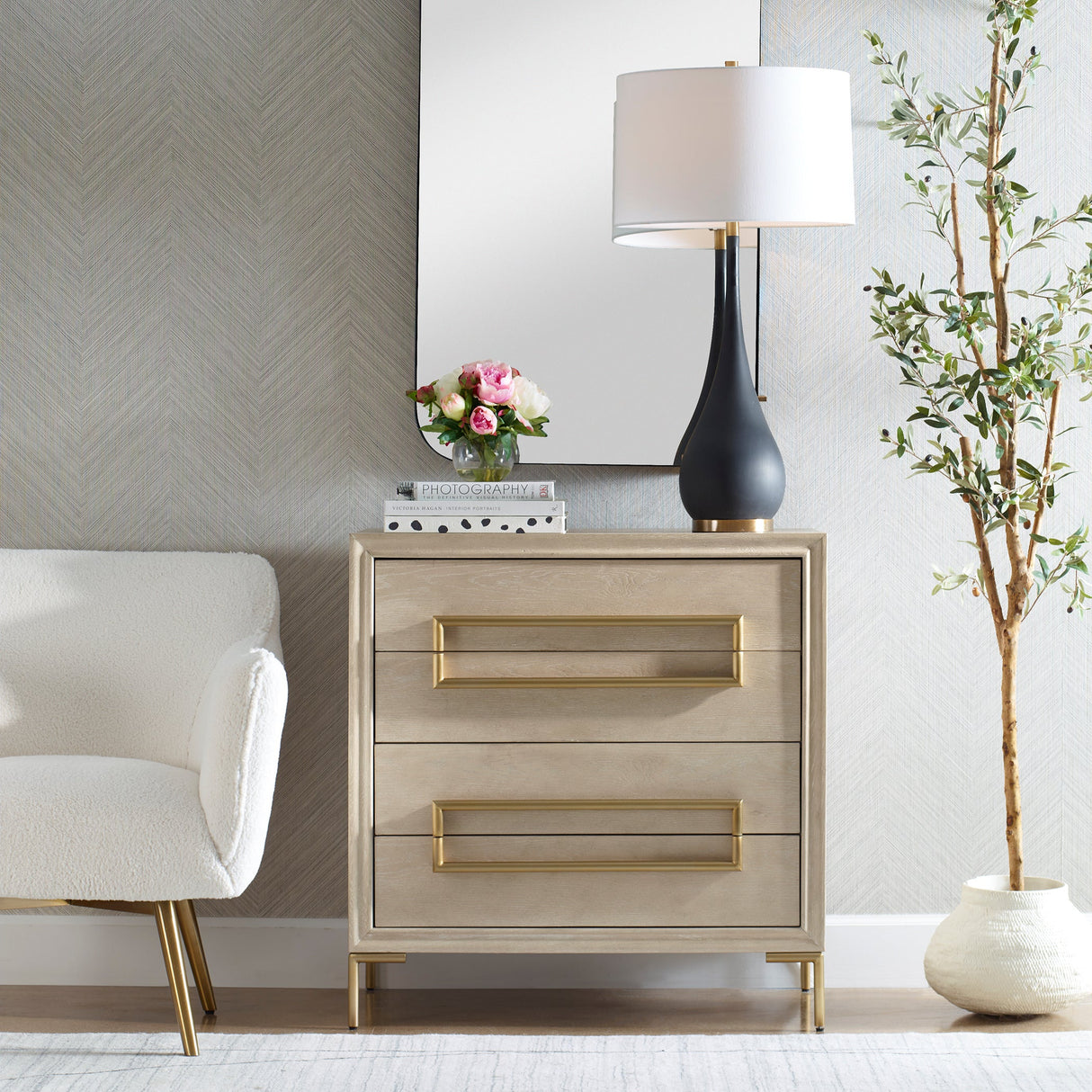 Alessia Light Oak Accent Chest