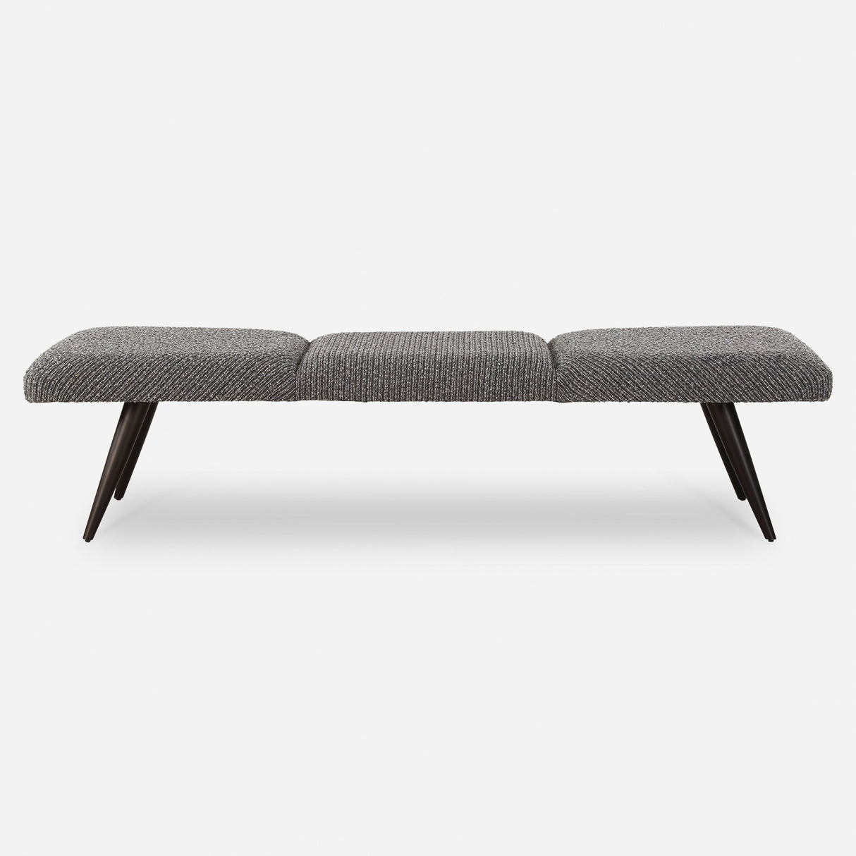 Bowtie Charcoal Fabric Bench