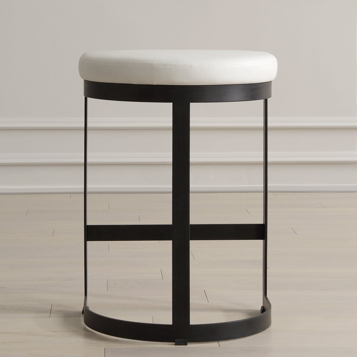 Ivanna White Counter Stool