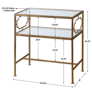 Rectangular Gold Coffee Table