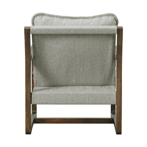 Spitfire Wood Trim Chair In Mekinney Charcoal